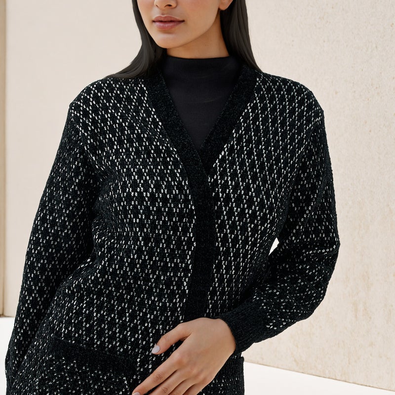 2Xtremz Textured Longline Cardigan - Image 3