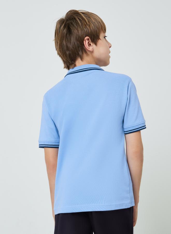 Styli Teens Football Inspired Embroidery Polo T-Shirt - Image 3