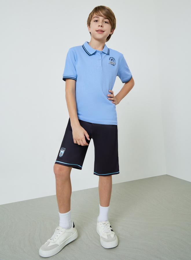 Styli Teens Football Inspired Embroidery Polo T-Shirt - Image 2