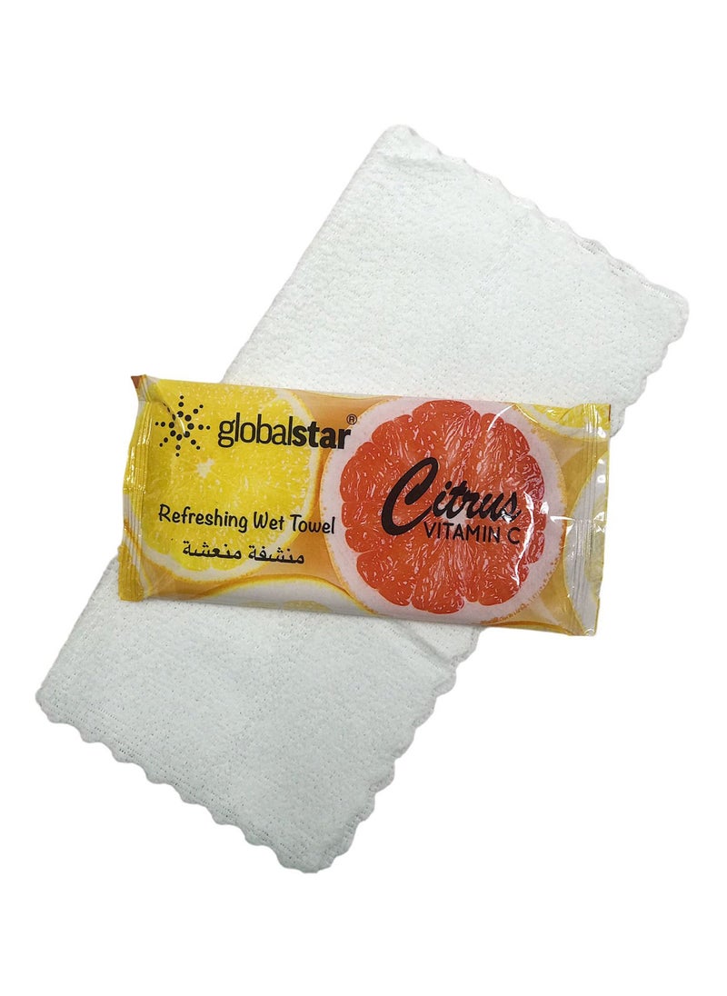 globalstar Globalstar Refreshing Wet Towel Citrus 25pc RT07  - Image 3