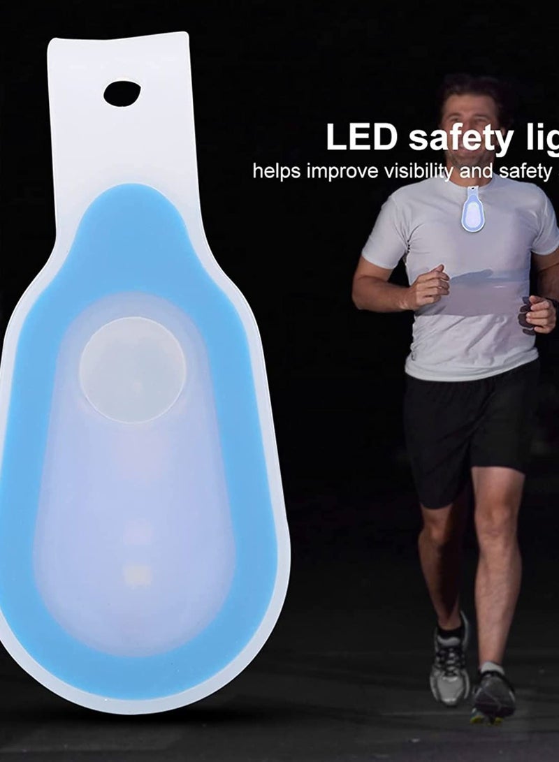 Generic Clip LED Flashlight, Magnetic LED Safe Night Light Portable Hands Free Silicone Clothing Clip Emergency Lamp for Outdoor Running Walking Jogging Sports (blue) - Image 2