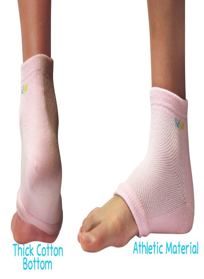 KidSole RX Gel Sports Sock for Kids with heel sensitivity from Severs Disease, Plantar Fasciitis. US Kid's Sizes 2-7 (Pink) - Image 4