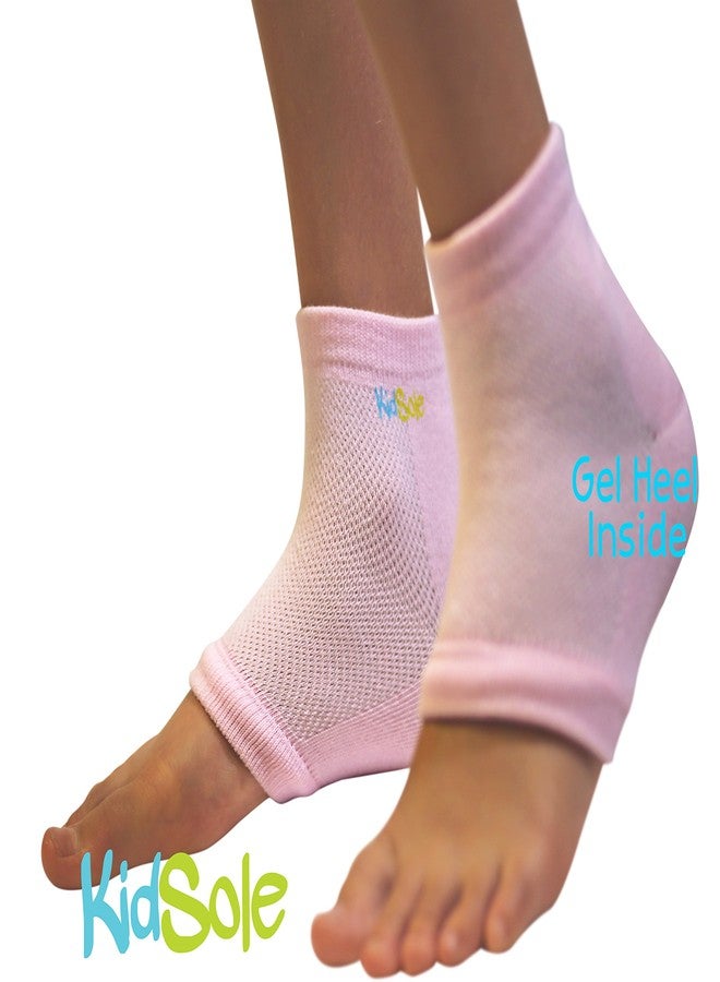 KidSole RX Gel Sports Sock for Kids with heel sensitivity from Severs Disease, Plantar Fasciitis. US Kid's Sizes 2-7 (Pink) - Image 3