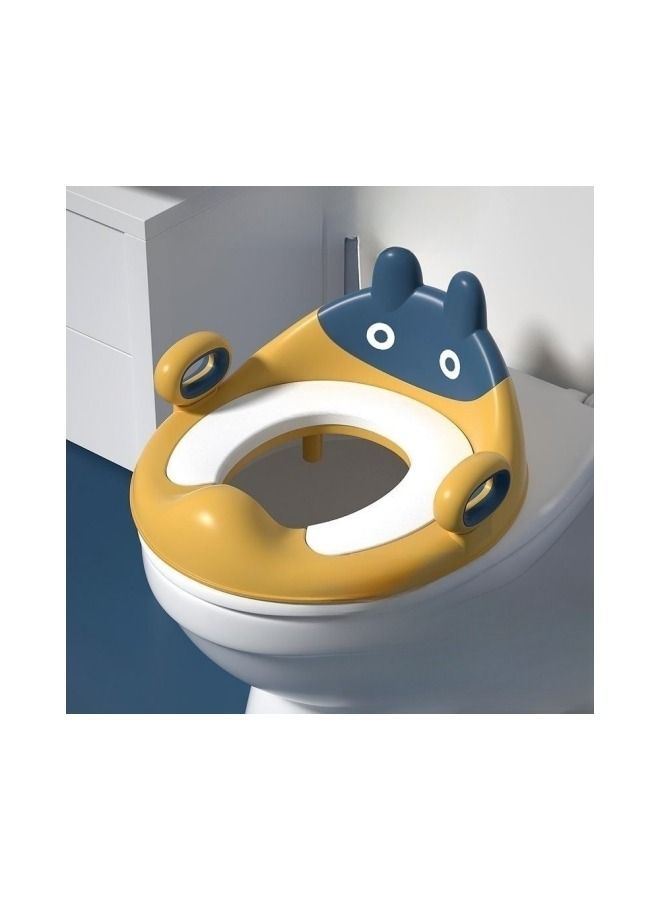 Portable Potty Training Toilet Seat for Boys & Girls  Cartoon-Shape Non-Slip Toddler Potty Seat with Built-in Splash Guard