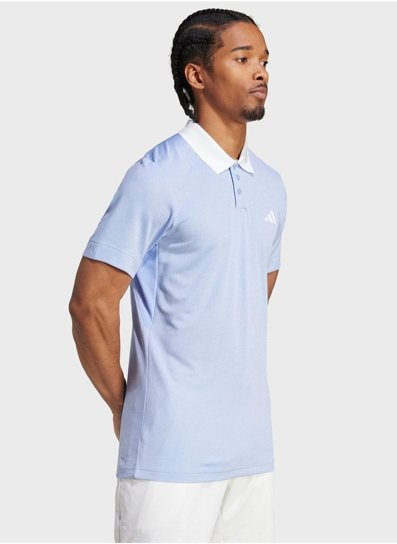 Adidas Tennis Freelift Polo Shirt  - Image 5