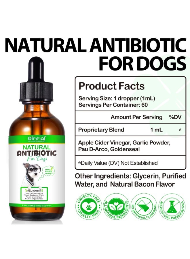 Oimmal Natural Defense for Dogs Immune Booster for Dogs 60ml, Helps With Anti Inflammatory, Anti-Bacterial Effect, Anti-Viral Effect, Anti Fungal Effect for Cats - Image 2