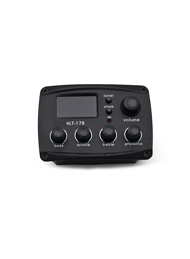 Generic Acoustic Guitar Pickup Four Section Folk Classical Guitar Pickup with Twelve Average Rate Tuner 6.35 Audio Head Output Volume Control  - Image 1