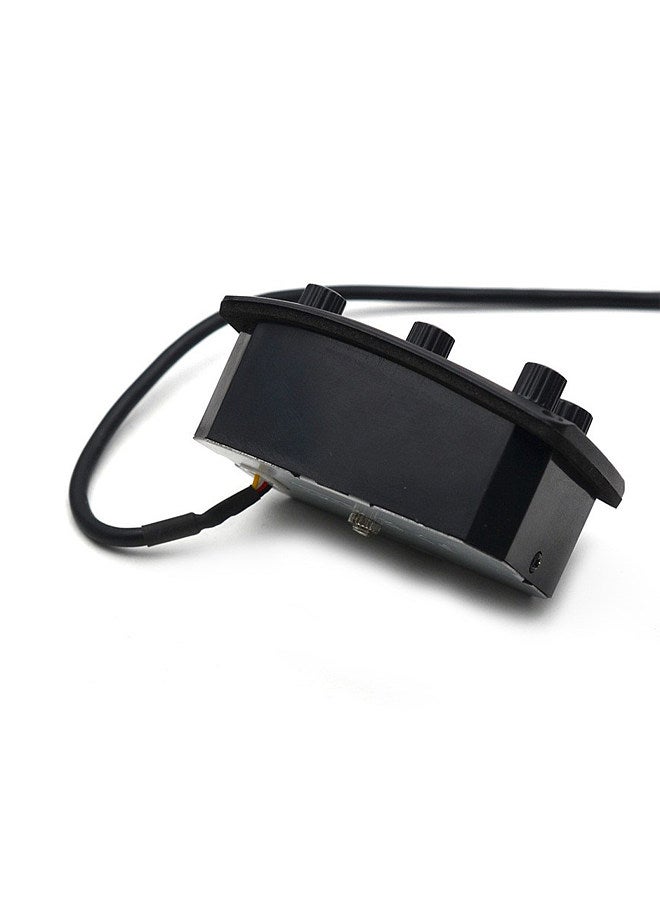 Generic Acoustic Guitar Pickup Four Section Folk Classical Guitar Pickup with Twelve Average Rate Tuner 6.35 Audio Head Output Volume Control  - Image 3