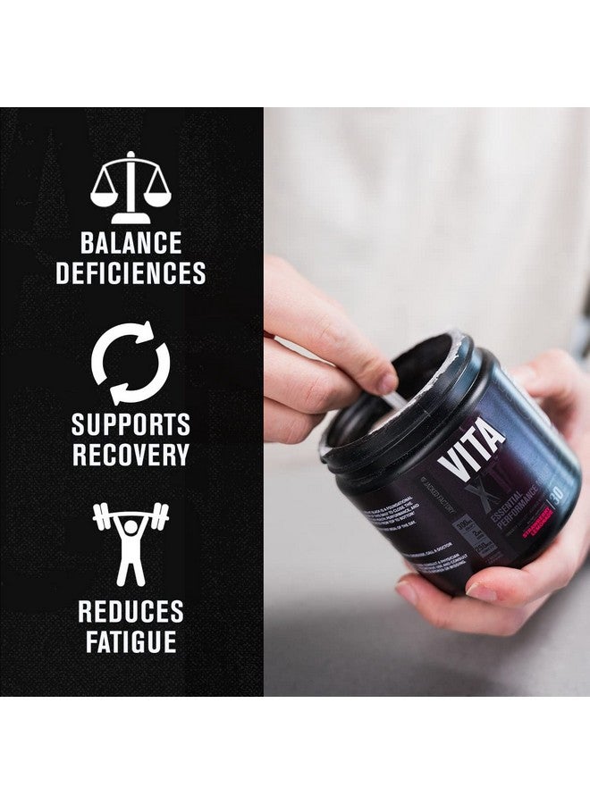 Jacked Factory Vita XT Performance Vitamin Powder - Daily Multivitamin Powder for Men with KSM-66 Ashwagandha, Prebiotic Fiber, Vitamin A, C, D, K, B6, B12, & More - Strawberry Lemonade, 30Sv - Image 3
