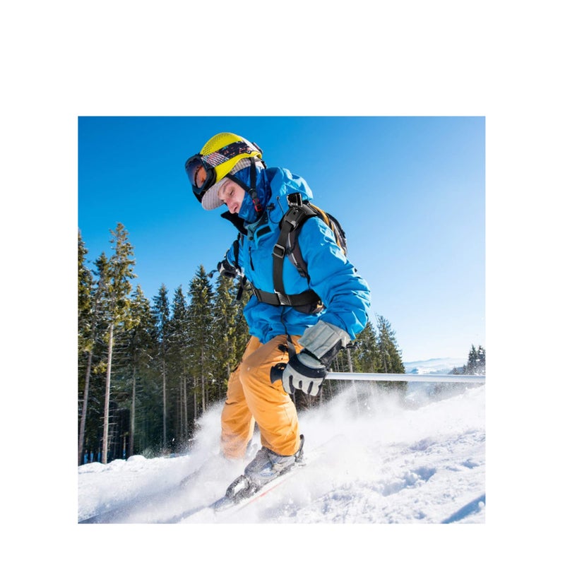 SOLARAE 2 Pack Camera Chest Mount Strap Harness for Action Camera Adjustable Cell Phone Chest Mount Strap with Sports Camera Installation Bracket kit - Image 3