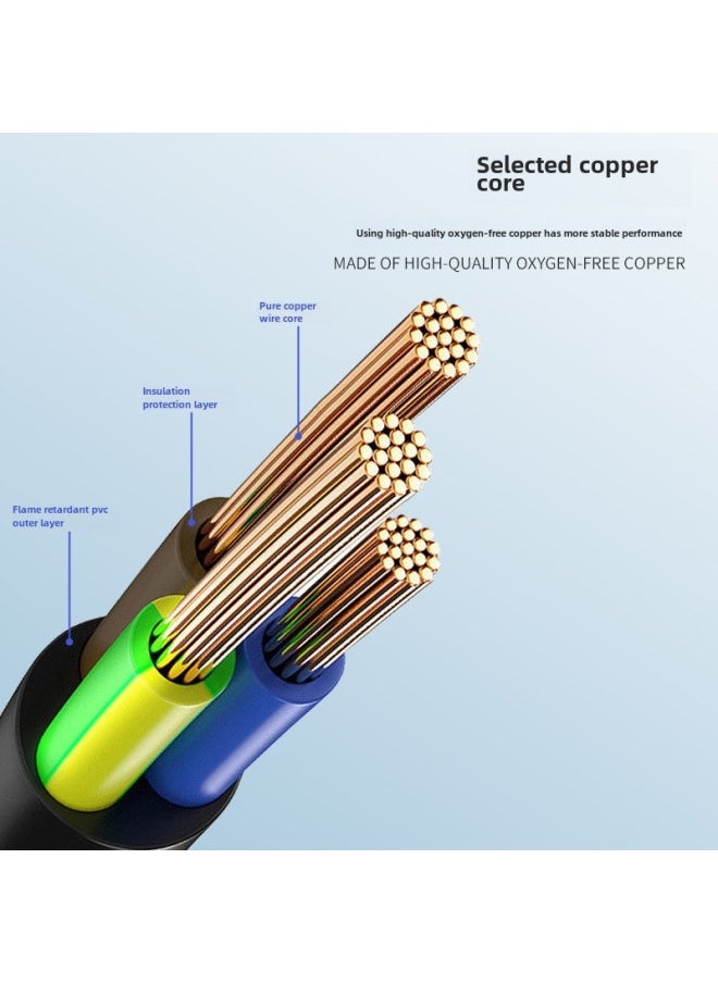 Applicable To Dyson Hair Dryer Same Power Cord High-speed Blowing Machine Power Cord British Standard-Color:High-speed Blowing Machine Power Line British Standard 3.3 M