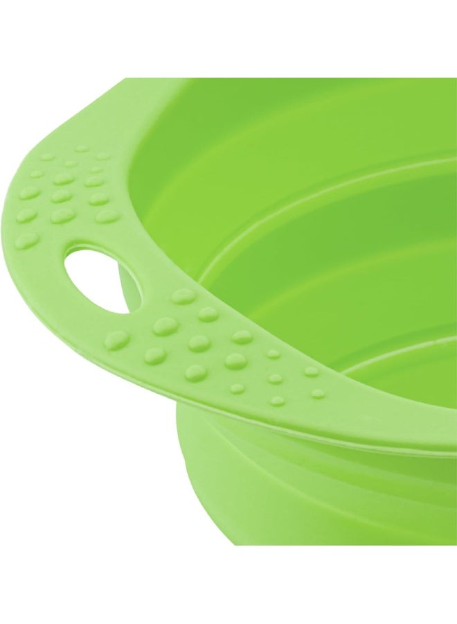 BECO وعاء بيسكو للسفر - وعاء طعام وماء سيليكون قابل للطي للكلاب - صغير - أخضر - Image 2