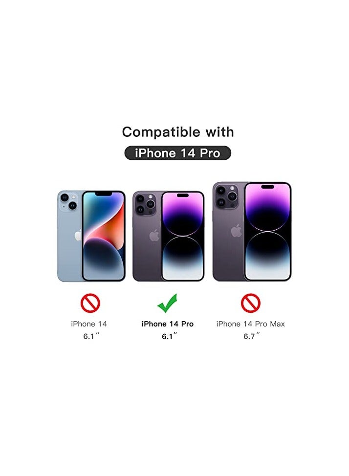 JETech Full Coverage Screen Protector for iPhone 14 Pro 6.1-Inch, Black Edge Tempered Glass Film with Easy Installation Tool, Case-Friendly, HD Clear, 3-Pack - Image 4