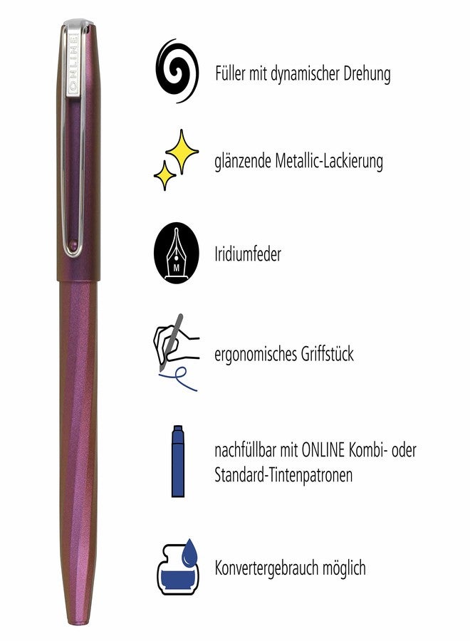 Online Fountain Pen Slope Metallic Pink 26130/3D - Image 2
