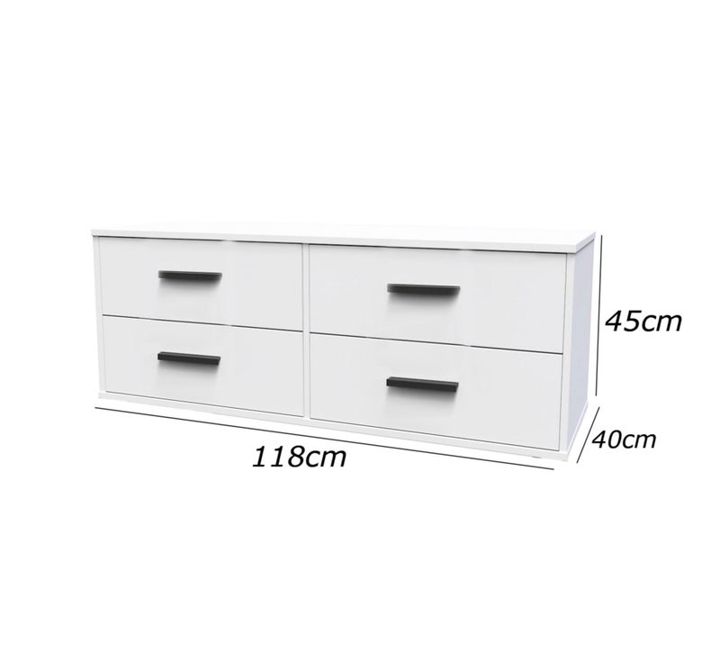 Furniture Store Modern MDF drawer unit - Height 45 cm - Width 118 cm - Depth 40 cm, from Furniture Store. - Image 3