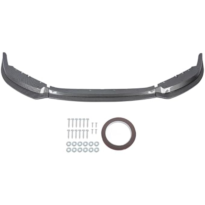 Brilluxa Front Bumper Lip, Chin Splitter Spoiler, Compatible with BMW 2 Series M2 G87 2023Up, Front Lip Protector Sport Aerodynamic Trim (Carbon Fiber Look) - Image 1