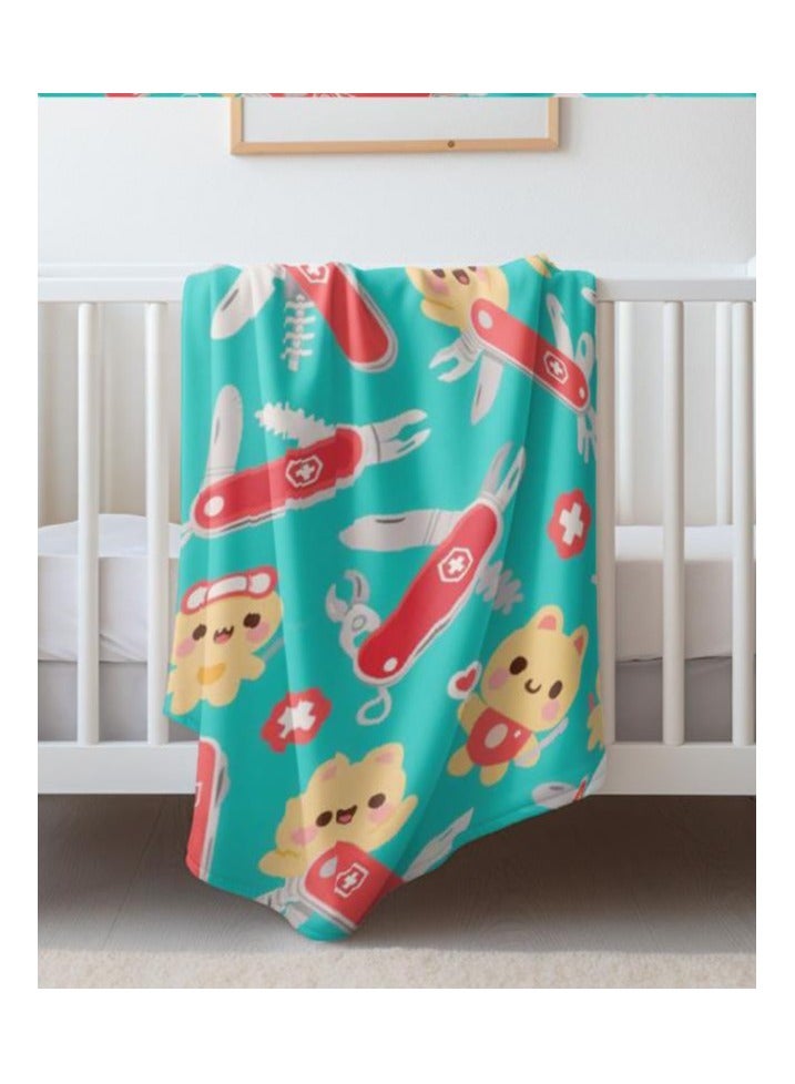 general Flannel thin blanket (warm and comfortable, suitable for sleep, gaming, dust removal and sandproof) 150cm*200cm - 699 - Image 5