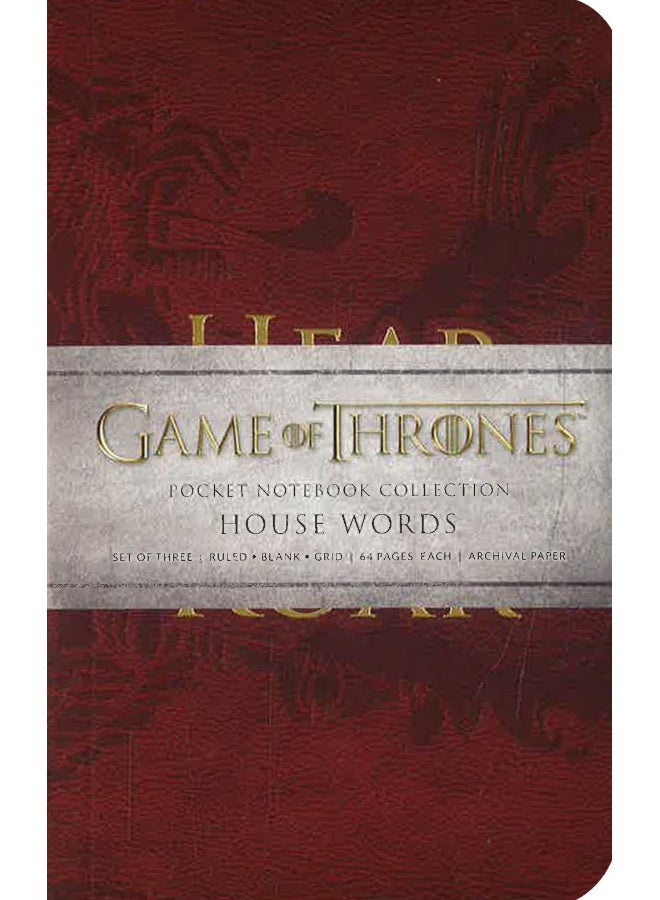Game Of Thrones: Pocket Notebook Collection (Set Of 3): House Words - Image 1