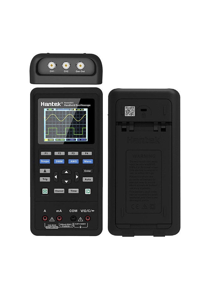 Generic - Hantek 2 in 1 Handheld Digital Oscilloscope + Multimeter Dual-channel 2 Channels USB Scopemeter Portable Scope Meter 40MHz Bandwidth 250MSa/s Sample Rate 2C42 TFT LCD Display Test Meter - Image 1