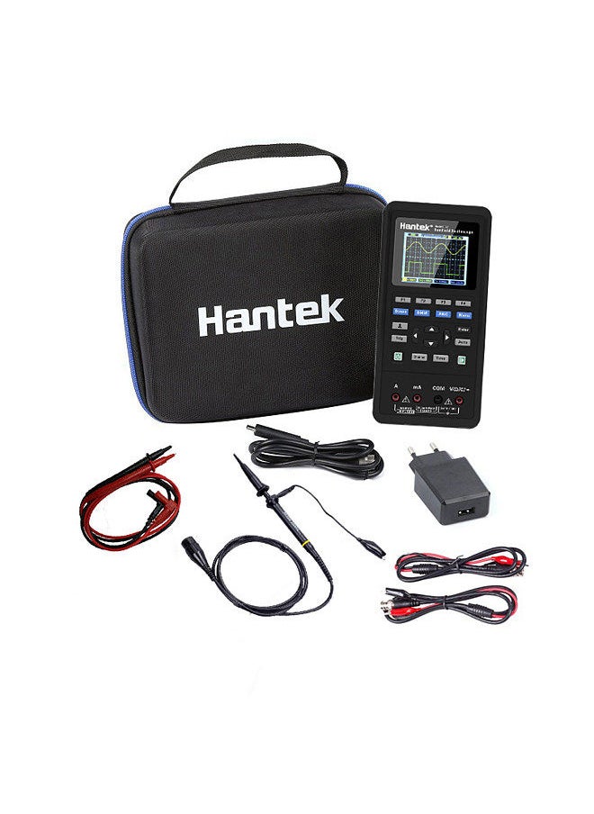 Generic - Hantek 2 in 1 Handheld Digital Oscilloscope + Multimeter Dual-channel 2 Channels USB Scopemeter Portable Scope Meter 40MHz Bandwidth 250MSa/s Sample Rate 2C42 TFT LCD Display Test Meter - Image 1