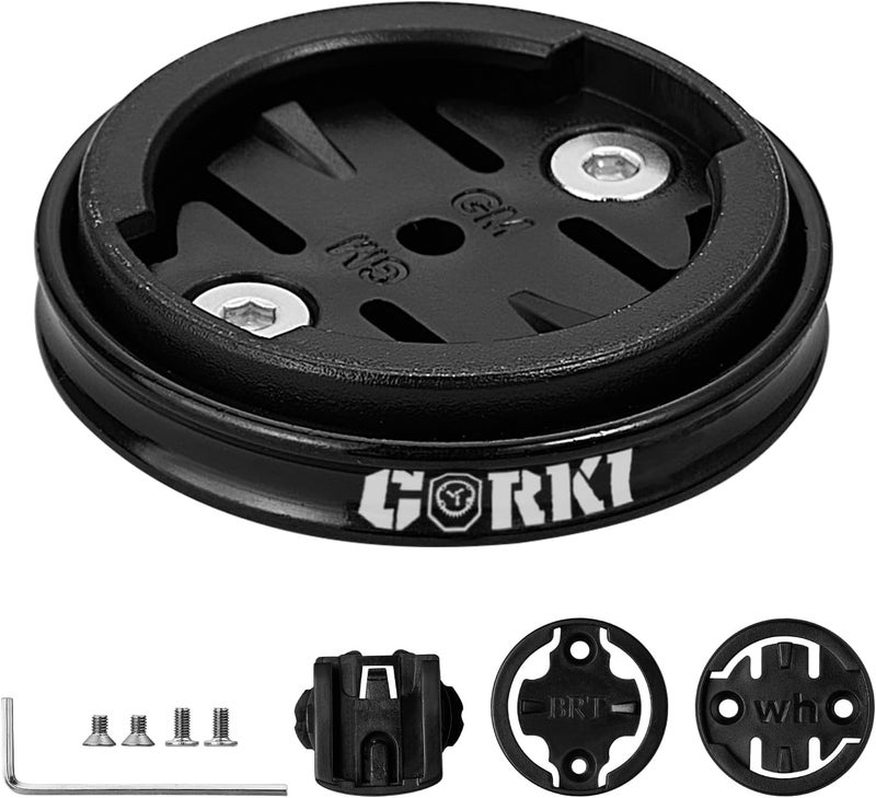 corki حامل دراجة Cycles Out-Front لجهاز Garmin لقياس السرعة 130 520 530 830 1030 وكاميرا الحركة وأضواء الدراجة، متوافق مع GM Wahoo Bryton Cateye - Image 1