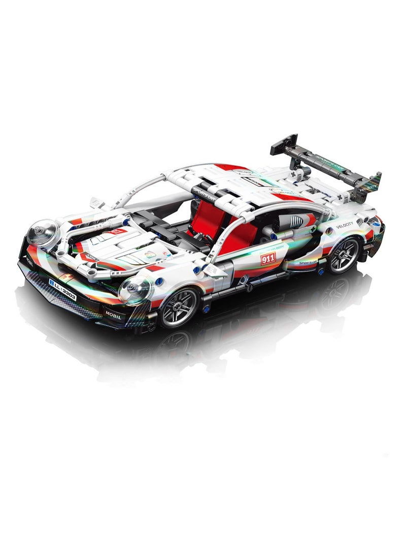 White Pull Back Car Container Version 540pcs, Building Block Assembly Kit And Engineering Toy, 1:18 Scale Model, Suitable For Men And Teenagers, Suitable For Gifts  - Image 1