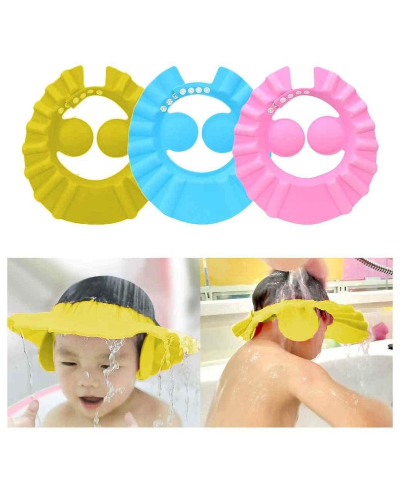 AARSH® Shampoo Hat with Adjustable Fasteners Foam Baby Bath Shower Cap for Babies (1) - Image 3