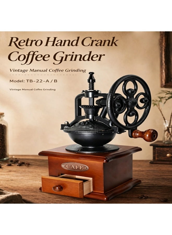 Middle Eastern Coffee grinder,Vintage handmade coffee grinder,Grinder Coarseness Adjustable Hand-ground Washable Espresso Perfect for Home Camping Travel - Image 1