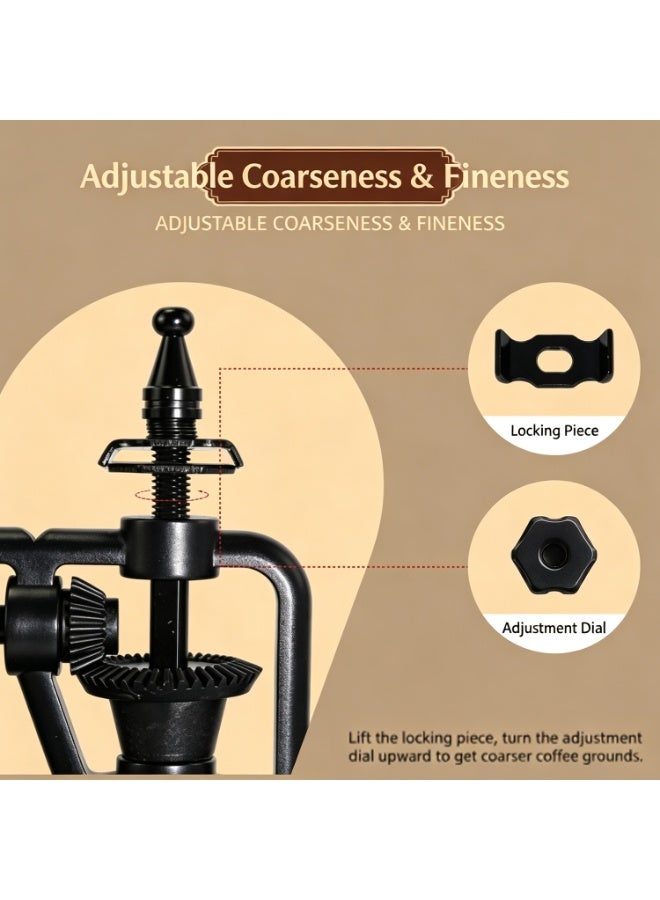 Middle Eastern Coffee grinder,Vintage handmade coffee grinder,Grinder Coarseness Adjustable Hand-ground Washable Espresso Perfect for Home Camping Travel - Image 3