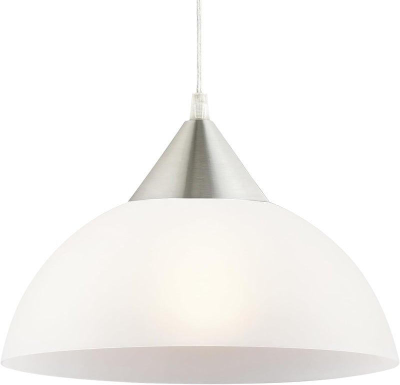 Globe Electric 1-Light Plug-in Pendant with Frosted Shade - Image 5