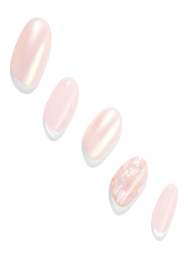 Dashing Diva Glaze | Gel Nail Stickers | Artificial Nails | Hardened Type | False Nails | Easy To Apply (Pink Wave) - Image 1