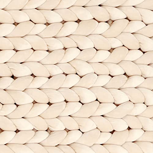 Casaphoria Chunky Yarn for Hand & Arm Knitting, Super Soft Giant Yarn for DIY Blanket & Pillow (Beige, 2Lbs) - Image 2