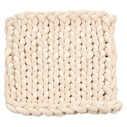 Casaphoria Chunky Yarn for Hand & Arm Knitting, Super Soft Giant Yarn for DIY Blanket & Pillow (Beige, 2Lbs) - Image 5
