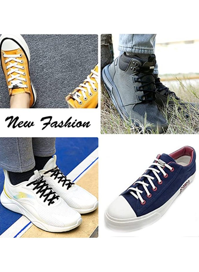 amazing.EGP Maridergo 2 Pairs No Tie Elastic Shoelaces Adjustable Elastic Running Shoe Laces Tieless Laces with Metal Buckles for Kids Adults, One Size - Image 2