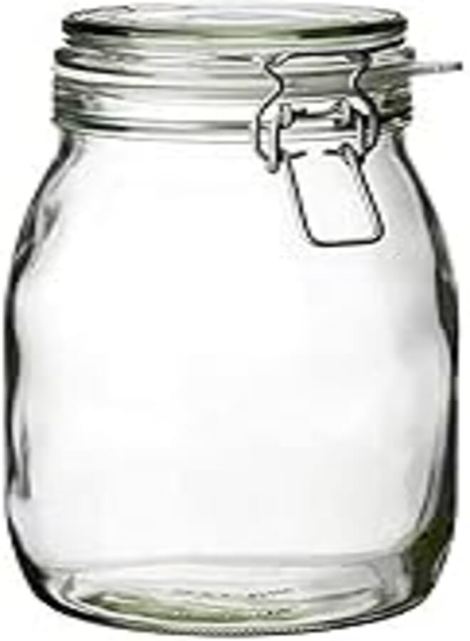 OR KORKEN Jar with lid, clear glass