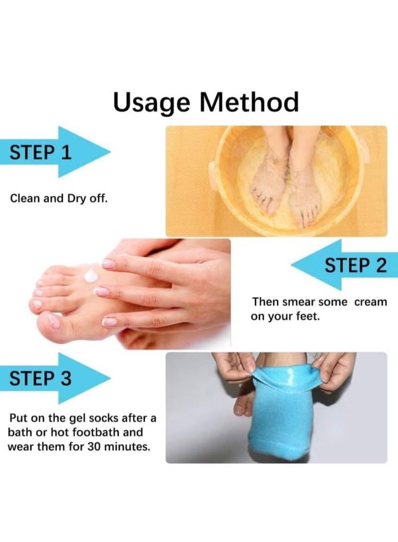 Moisturizing Silicone Spa Gel Socks - Image 4