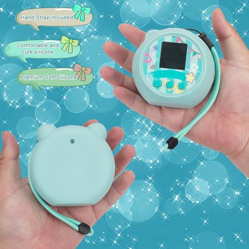 YouKnow Silicone Case Compatible with Punirunes Interactive Digital Toy, Protective Skin Sleeve for Punirunes Virtual Electronic Pets Accessories (Case Only) (Teal) - Image 5