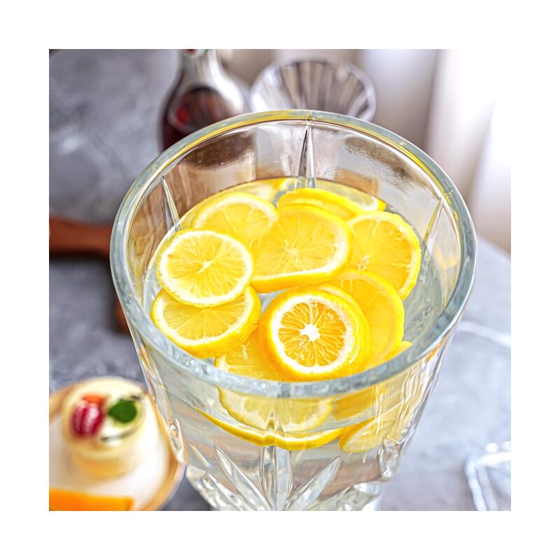 موزع مشروبات زجاجي سعة 3 لترات مع صنبور، موزع مشروبات زجاجي للحفلات، موزع مشروبات واسع الفوهة للعصائر لحفلات الزفاف، موزع مشروبات مانع للتسرب - Image 5