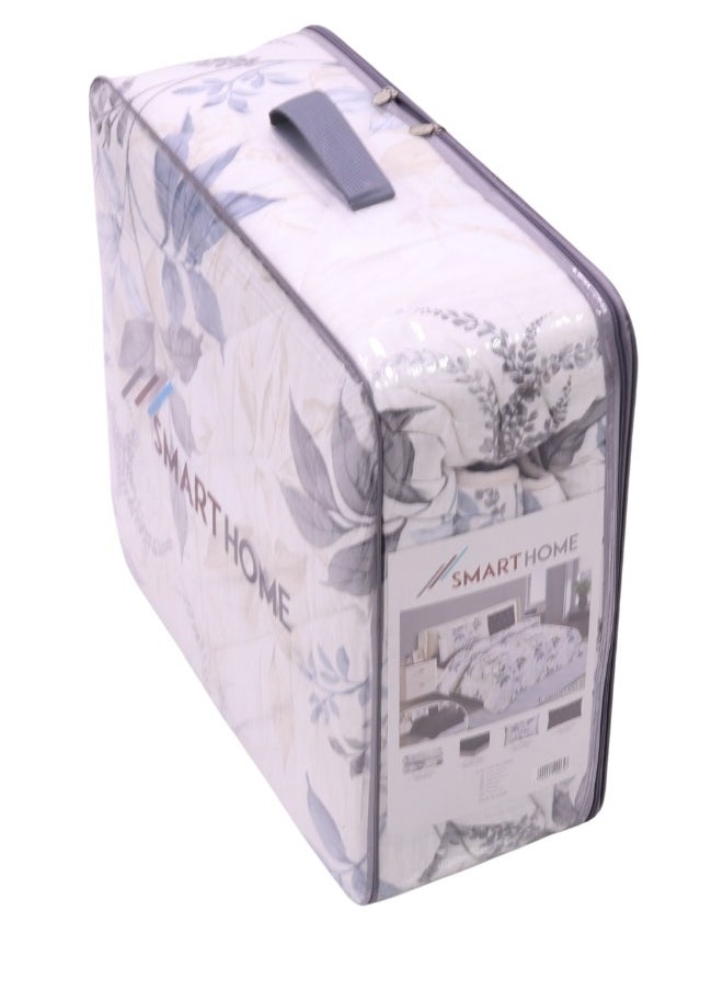 SMART HOME Comforter set, double-sided mattress consisting of 4 pieces, comforter 4 pieces, 100% microfiber, comforter size 180*230  bedsheet size is 160*200  - Image 3