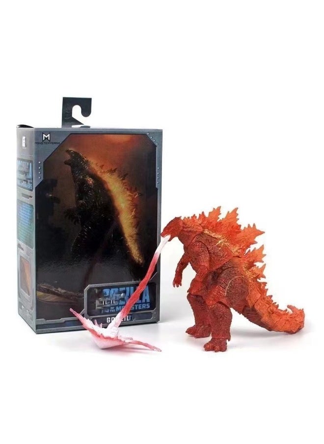 Wholesale/generation Of Nuclear Energy Injection Godzilla Red Lotus Movie Version Of The King Of Monsters Can Be Hand-made Model Toys-Color:Pink-backed Godzilla Breath Warship ]