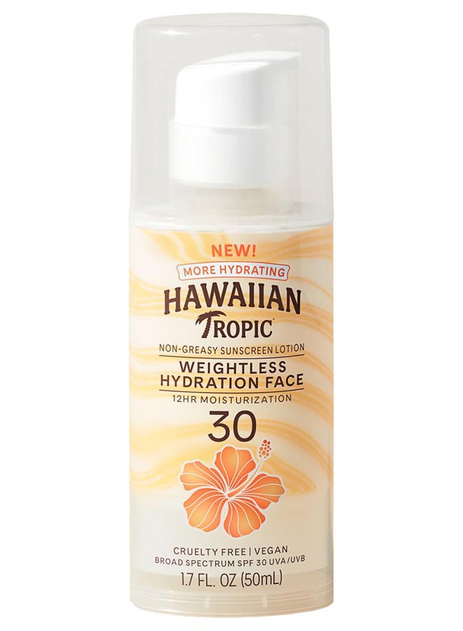 Hawaiian Tropic SH WeightLess Face Lotion SPF30 50ml