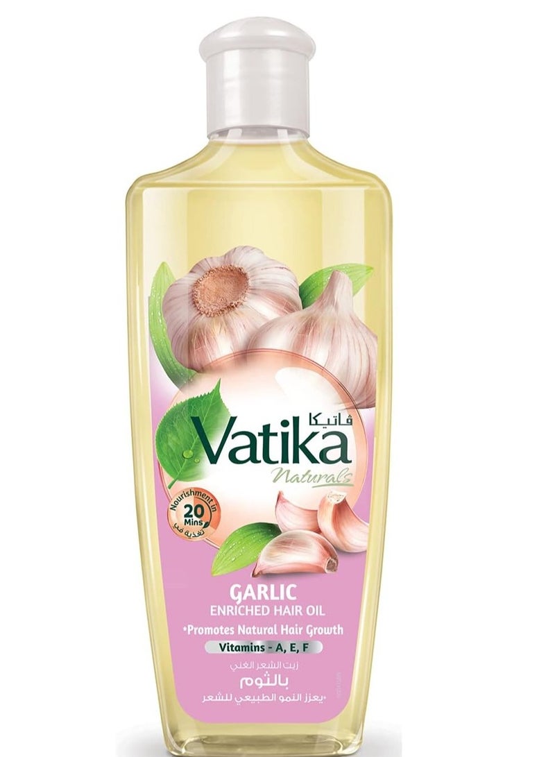 VATIKA Naturals Garlic Enriched Hair Oil 200 ml - Image 1