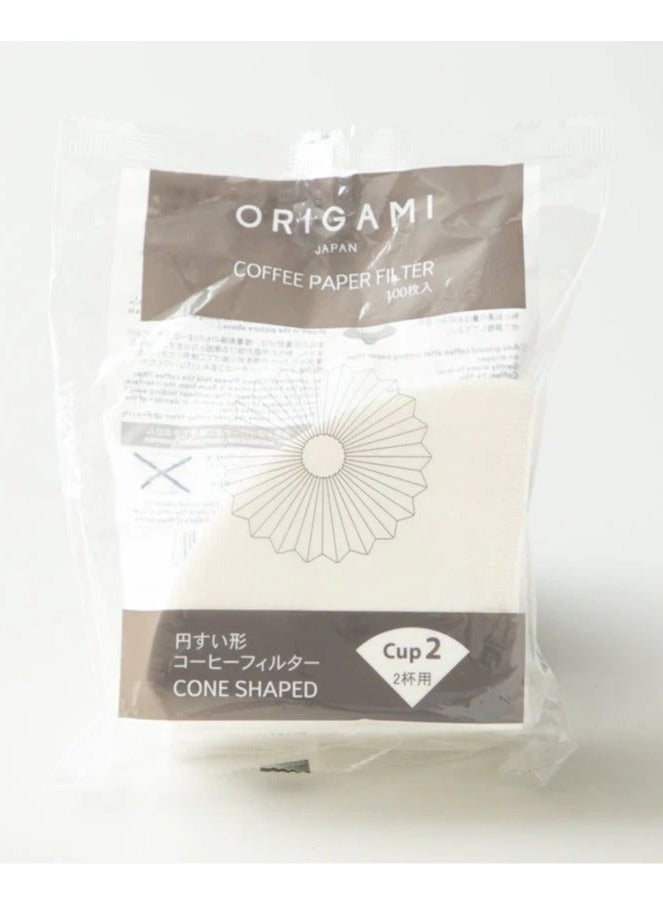 CAFEC Origami Paper filter 100pcs -02 2cups - Image 3