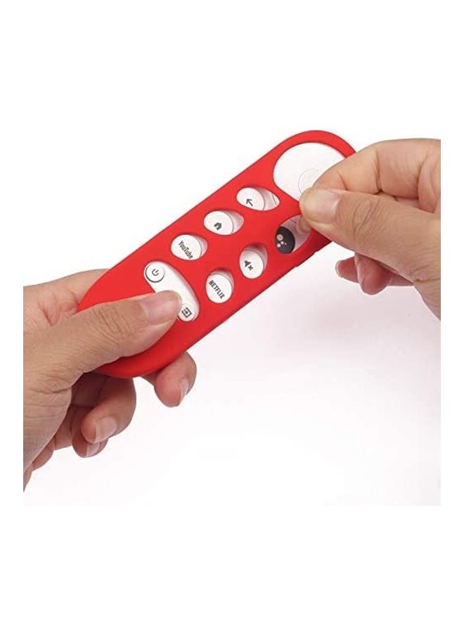 Shockproof Protective Case For Google TV Remote Red - Image 2