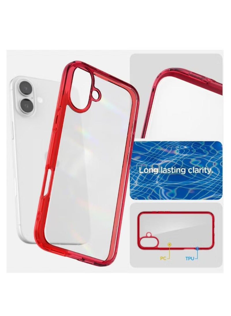 Spigen Ultra Hybrid iPhone 16 Case Cover (2024) - Red Crystal - Image 4
