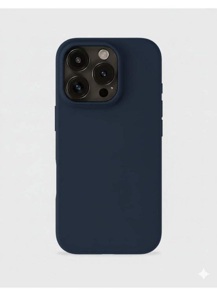 بليكس حافظة لهاتف أبل آيفون 16 بروماكس كحلي - سيليكون تي بي يو ممتاز 2.0 مم، حماية معززة للكاميرا مع درع العدسة، غطاء مقاوم للصدمات ومقاوم للماء لهاتف أبل آيفون 16 برو - Image 2