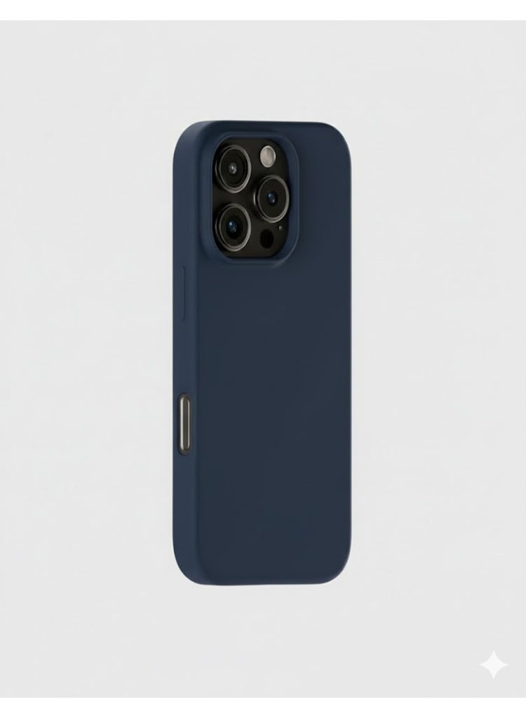 بليكس حافظة لهاتف أبل آيفون 16 بروماكس كحلي - سيليكون تي بي يو ممتاز 2.0 مم، حماية معززة للكاميرا مع درع العدسة، غطاء مقاوم للصدمات ومقاوم للماء لهاتف أبل آيفون 16 برو - Image 3