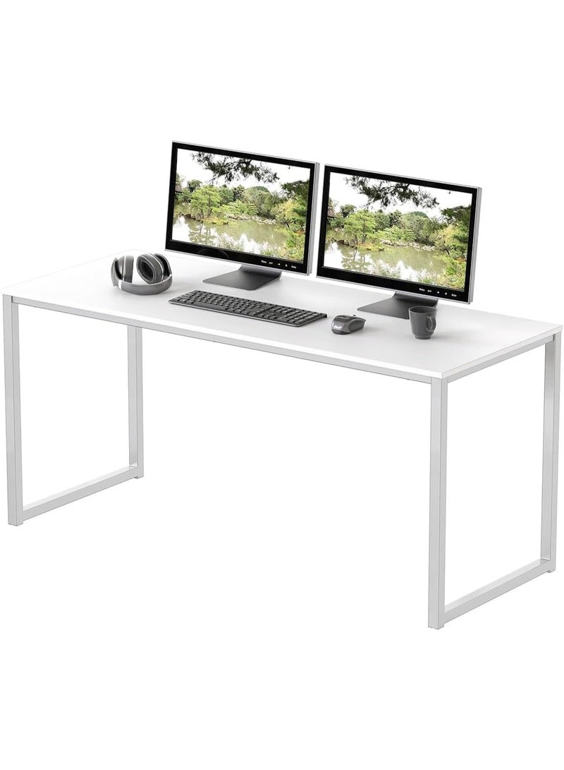 Wonder Store 48-Inch Computer Desk with Steel Frame, Modern Writing Desk for Home Office, Study & Workstation, Powder-Coated Finish with Cable Management - Image 5