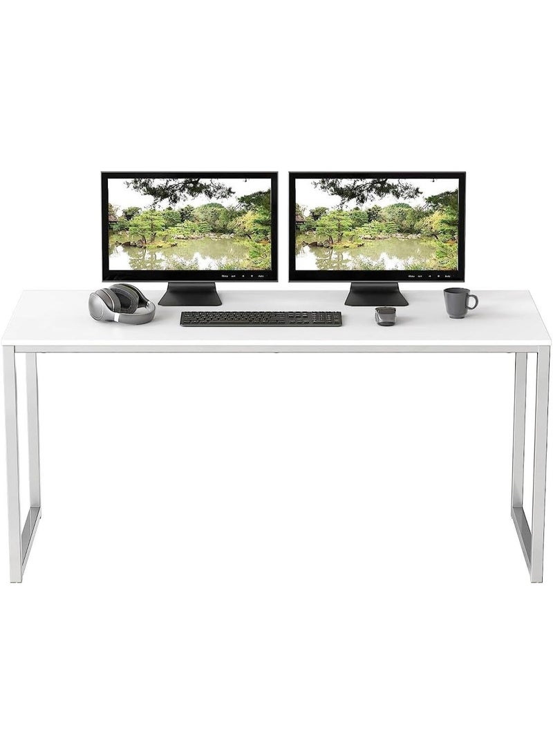 Wonder Store 48-Inch Computer Desk with Steel Frame, Modern Writing Desk for Home Office, Study & Workstation, Powder-Coated Finish with Cable Management - Image 3