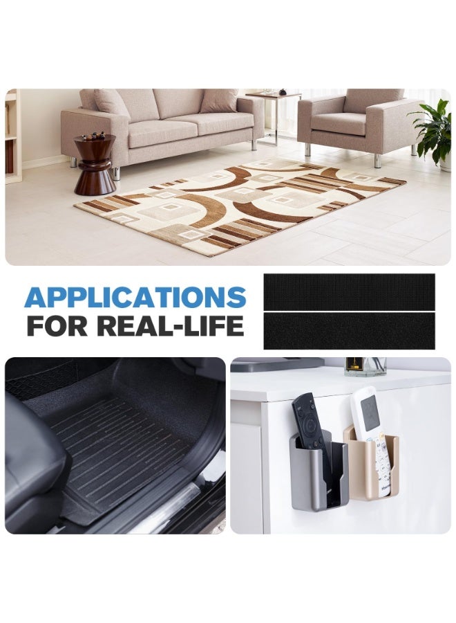 أوشيما 2PCS فيلكرو الشريط 3m × 25mm ، ثقيلة الوظائف الذاتية اللاصقة التشابك الشريط نايلون قوي تركيب الشريط ، خطاف اللاصق الذاتي وشرائط حلقة التشابك نايلون نسيج المثبت للحرف DIY المنزل المنظمة - Image 5